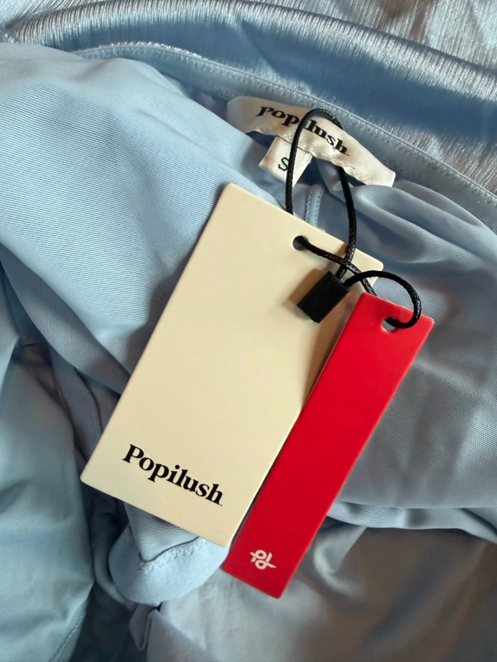 Popilush Shine Off-Shoulder Sculpting Ruched Dress High Slit Size Small NWT - Picture 14 of 14